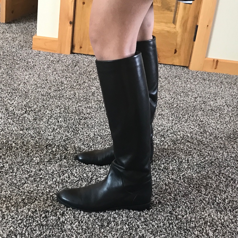 Frye Women Black Knee High Boots Size 6.5 Worn Once